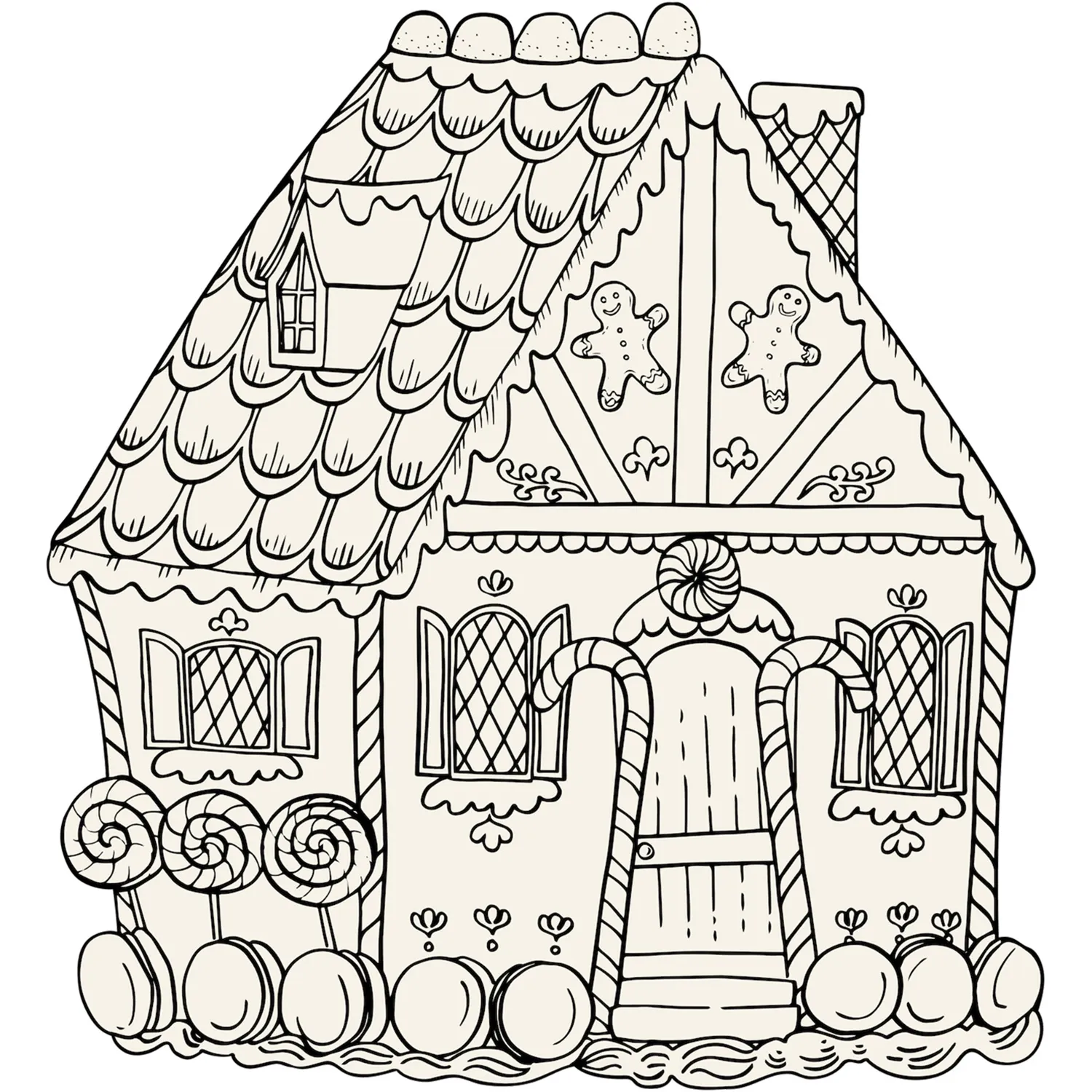 Hester & Cook Gingerbread House Color-In Placemats, Set of 12