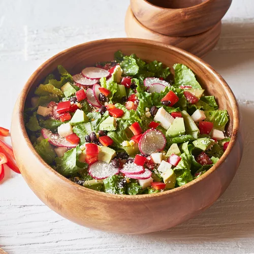 Mexican Chopped Salad with Honey Lime Dressing