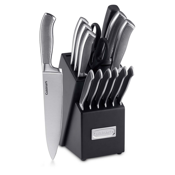 Cuisinart Graphix 15-Piece Stainless Steel Knife Block Set