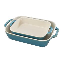 Staub Stoneware 2-Piece Rectangular Baker Set These are great!