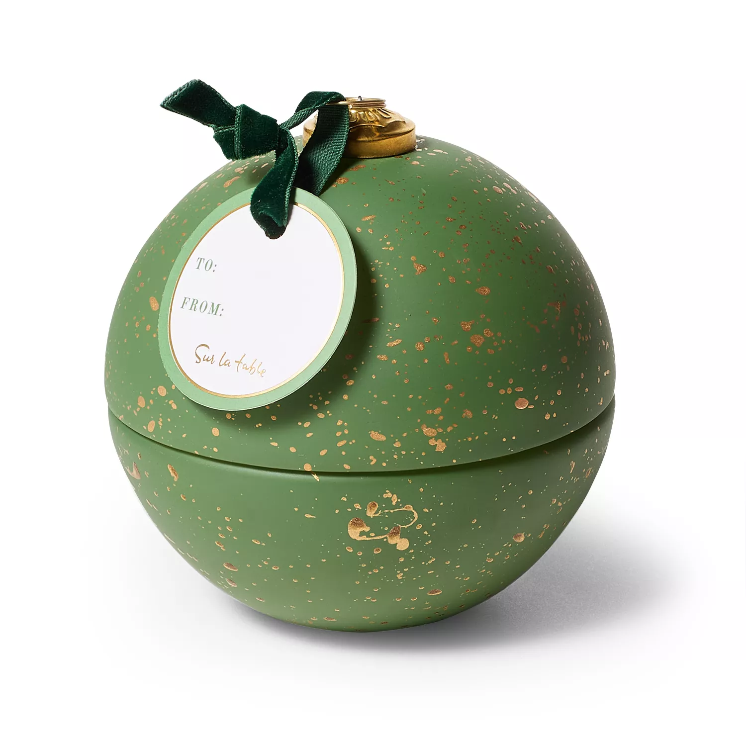 Sur La Table Scented Balsam Clove Ornament Candle