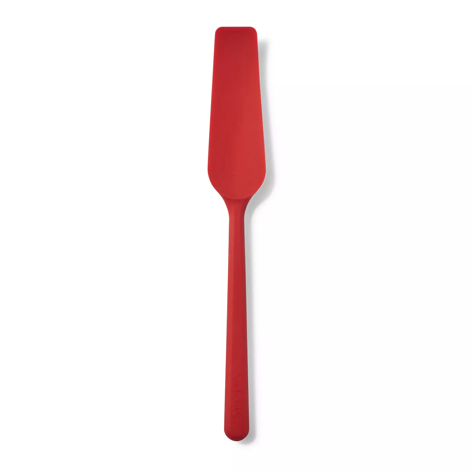 Sur La Table Flex-Core Silicone Spatula Spoon with Wood Handle, Red