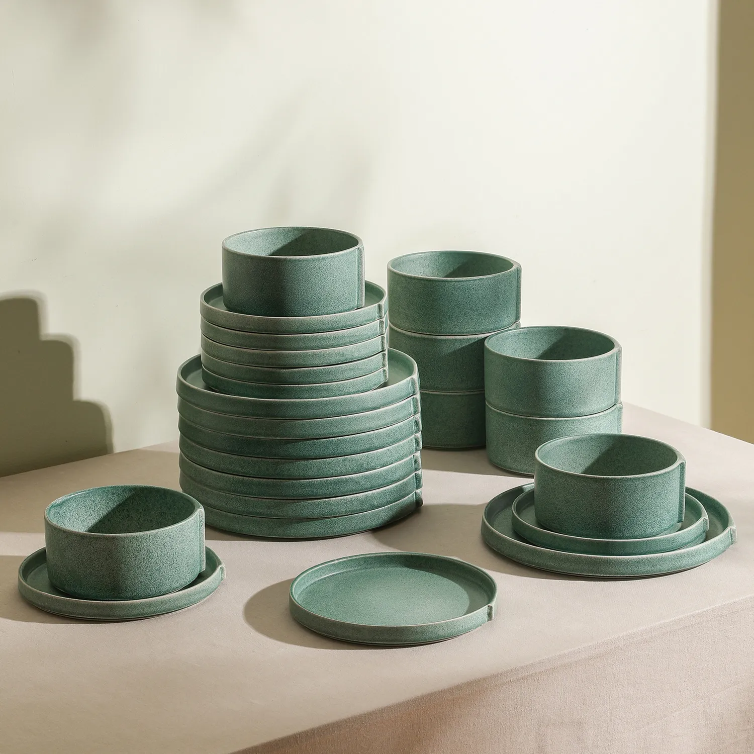 Stone Lain Bao Stoneware 12-Piece Dinnerware Set