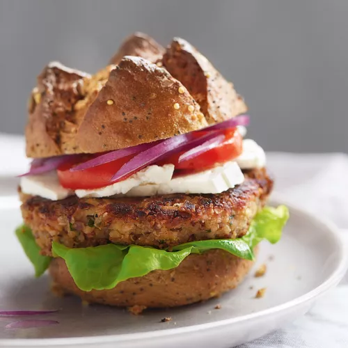 Mediterranean Veggie Burger