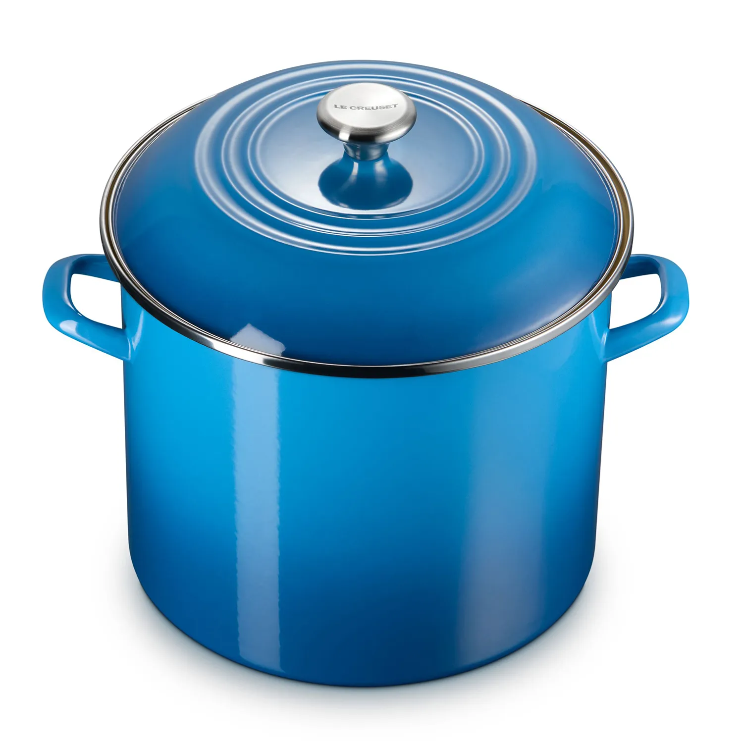 Le Creuset Enameled Steel Stockpot with Stainless Steel Knob, 16 qt.
