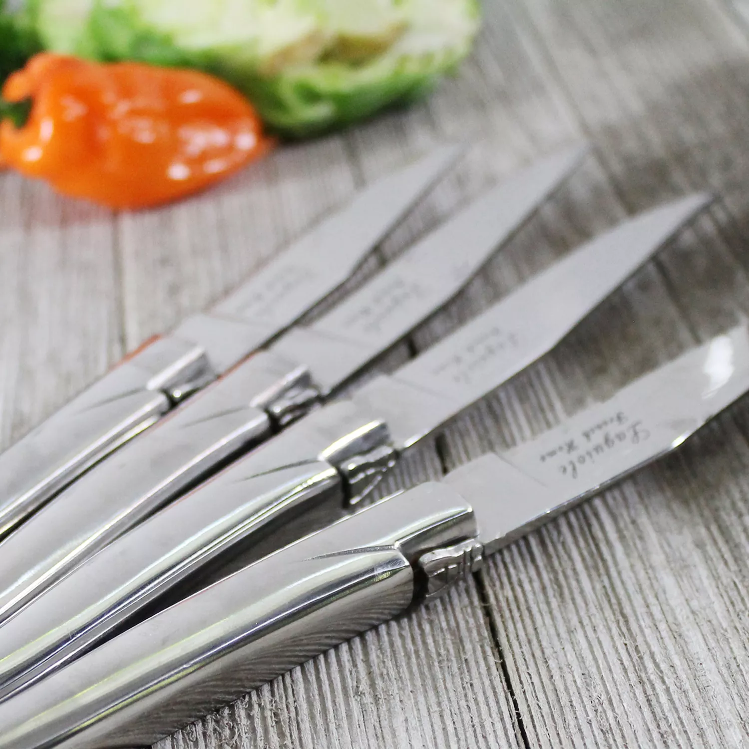 French Home Laguiole Connoisseur Steak Knives, Set of 4