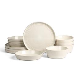 Stone Lain Claire Stoneware 12-Piece Dinnerware Set