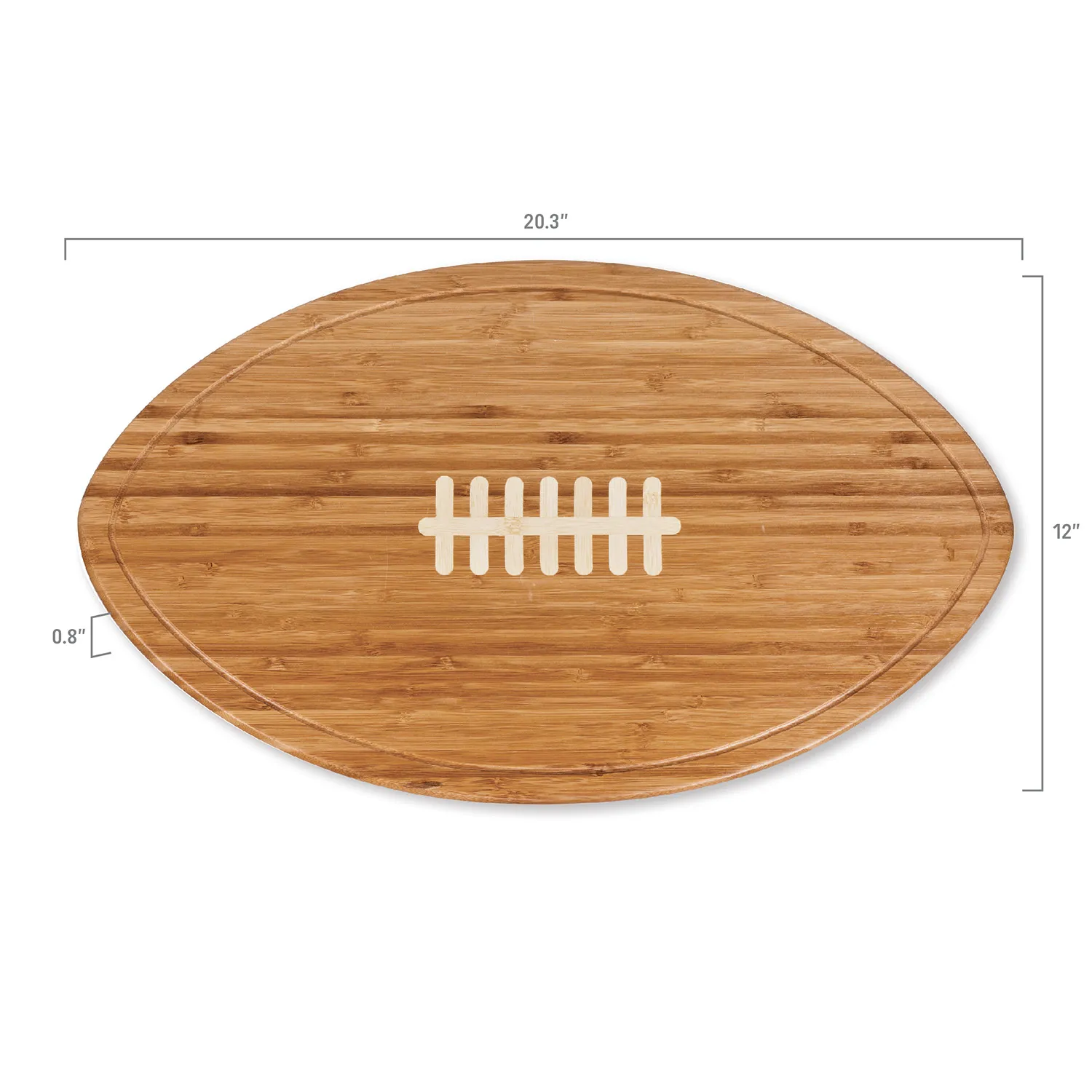 Picnic Time Football Cutting Board & Serving Tray 