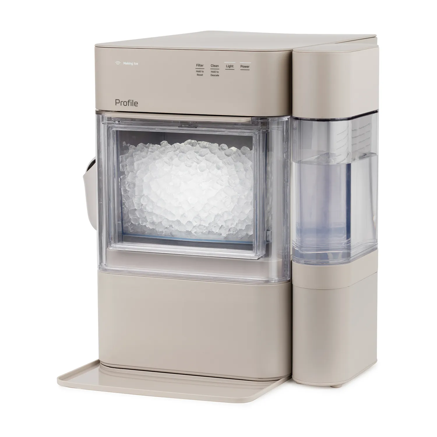 GE Profile Opal 2.0 Ultra Nugget Ice Maker with Side Tank and Scale Inhibiting Filter