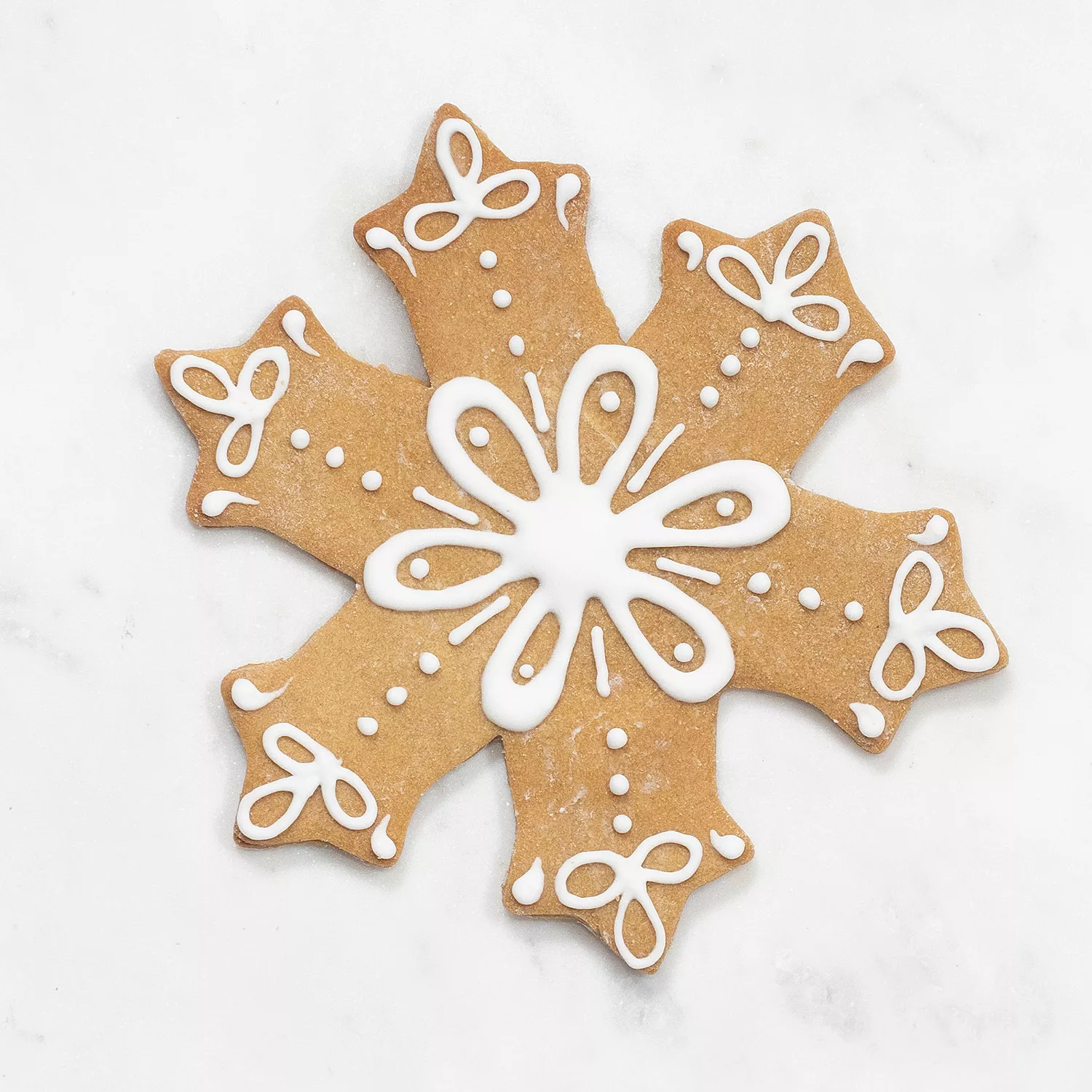 Sur la Table Copper-Plated Snowflake Cookie Cutter with Handle