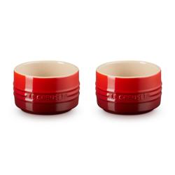 Le Creuset Straight-Wall Stoneware Ramekins, 6.75-oz, Set of 2 Great ramekins