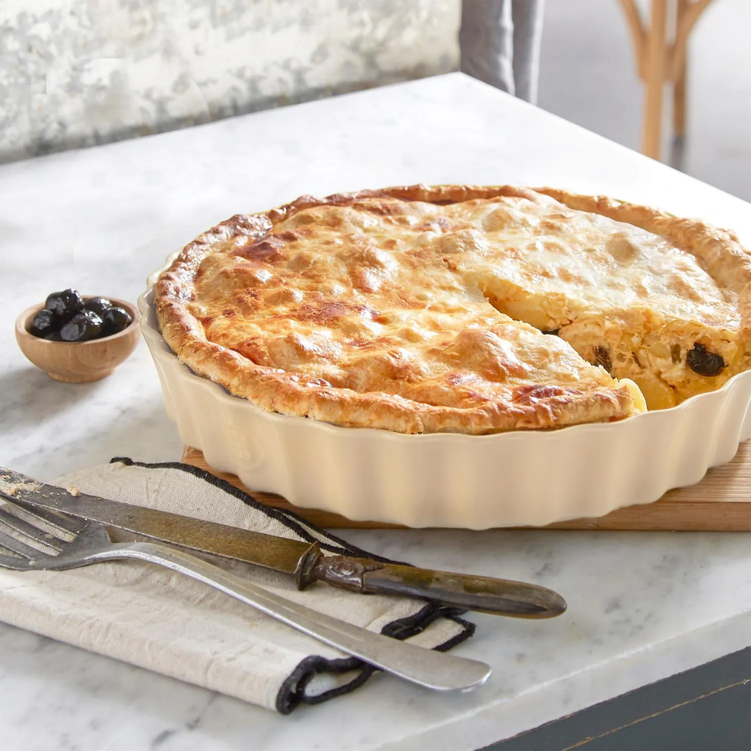 Emile Henry Extra Large Tart Dish, 13"