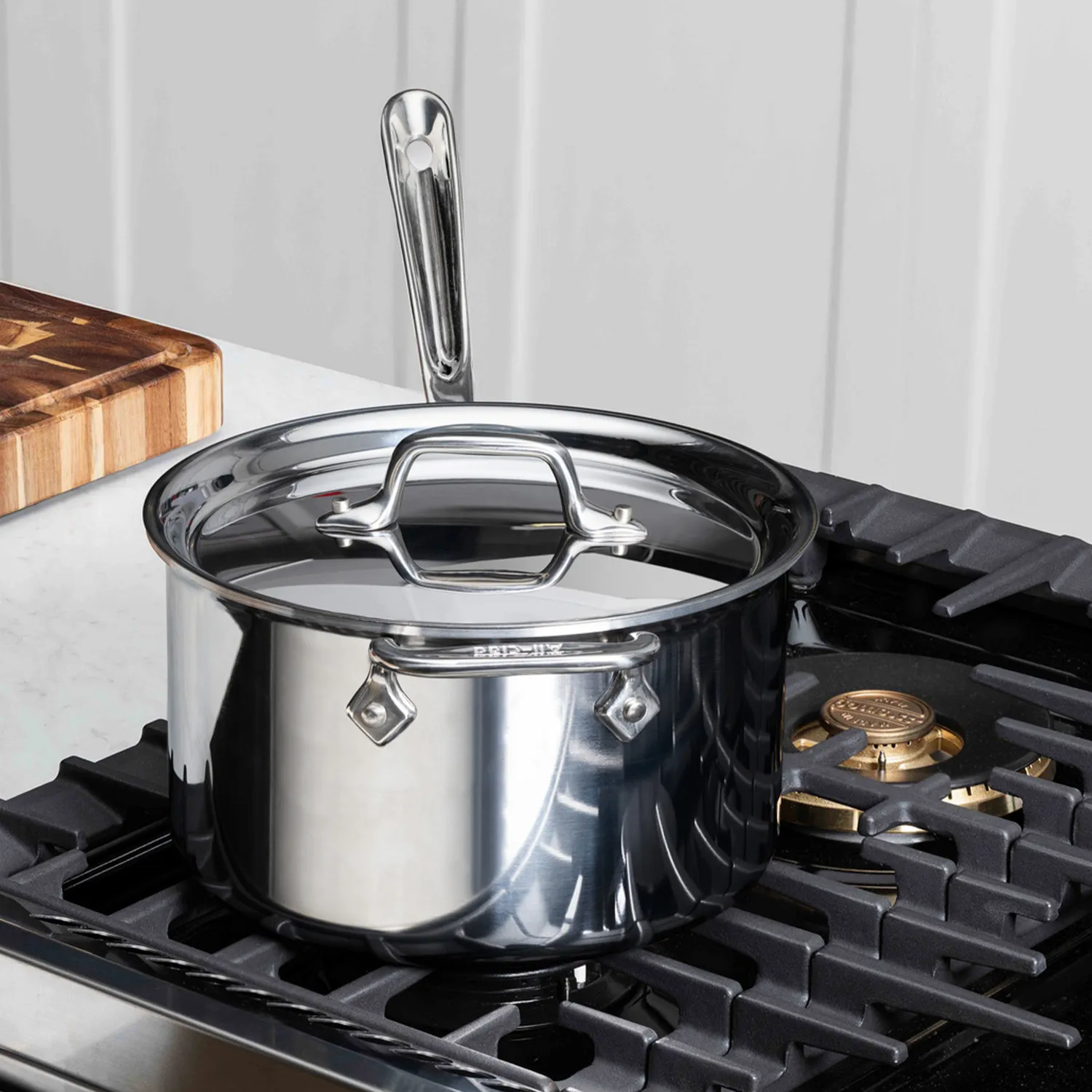 All-Clad D3 Stainless Steel Saucepan with Lid