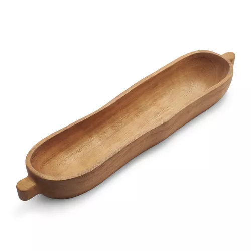 Acacia Serving Tray with Knobs