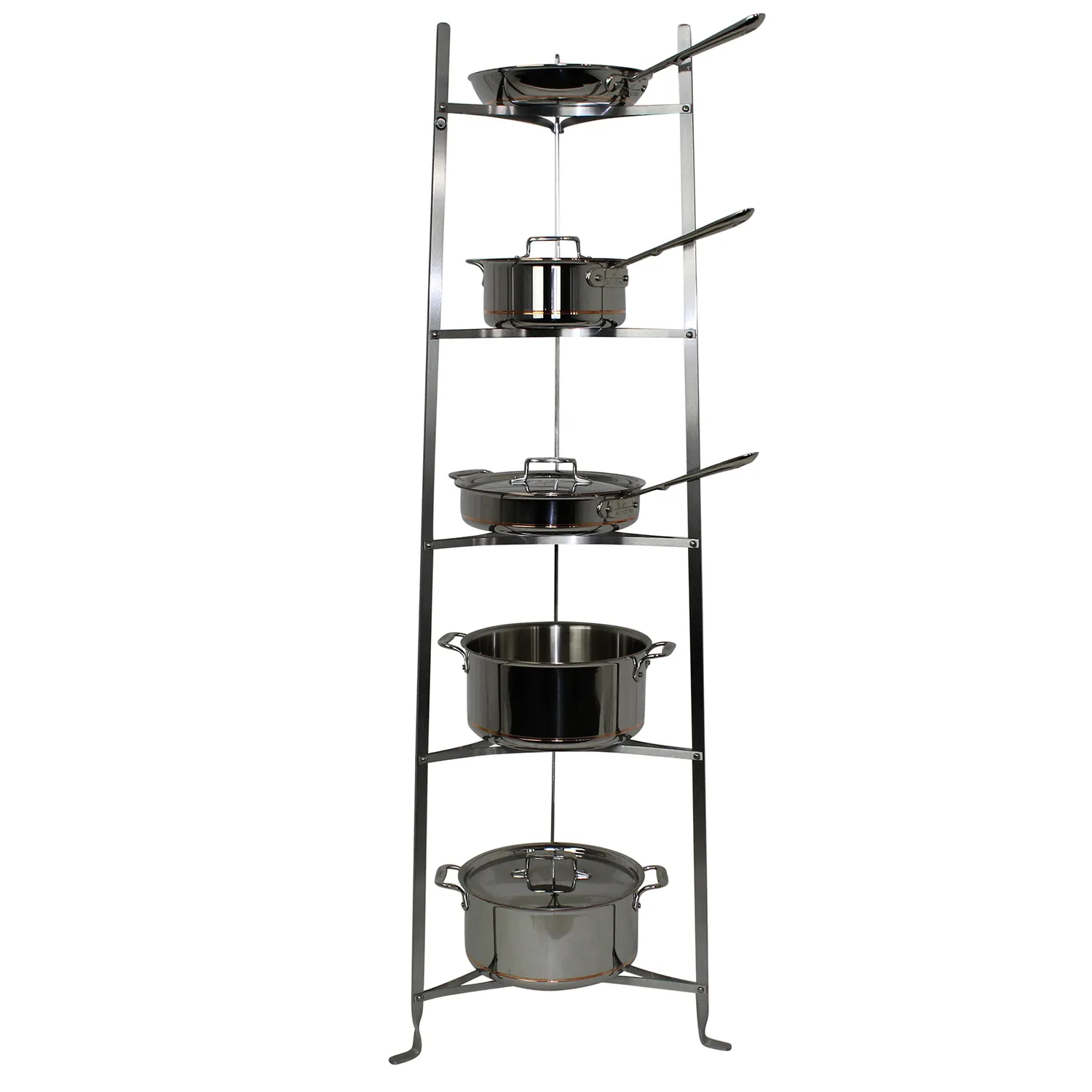 Enclume Classic Hammered Steel 5-Tier Cookware Stand