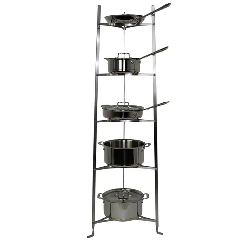 Enclume Classic Hammered Steel 5-Tier Cookware Stand
