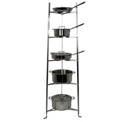Enclume Classic Hammered Steel 5-Tier Cookware Stand