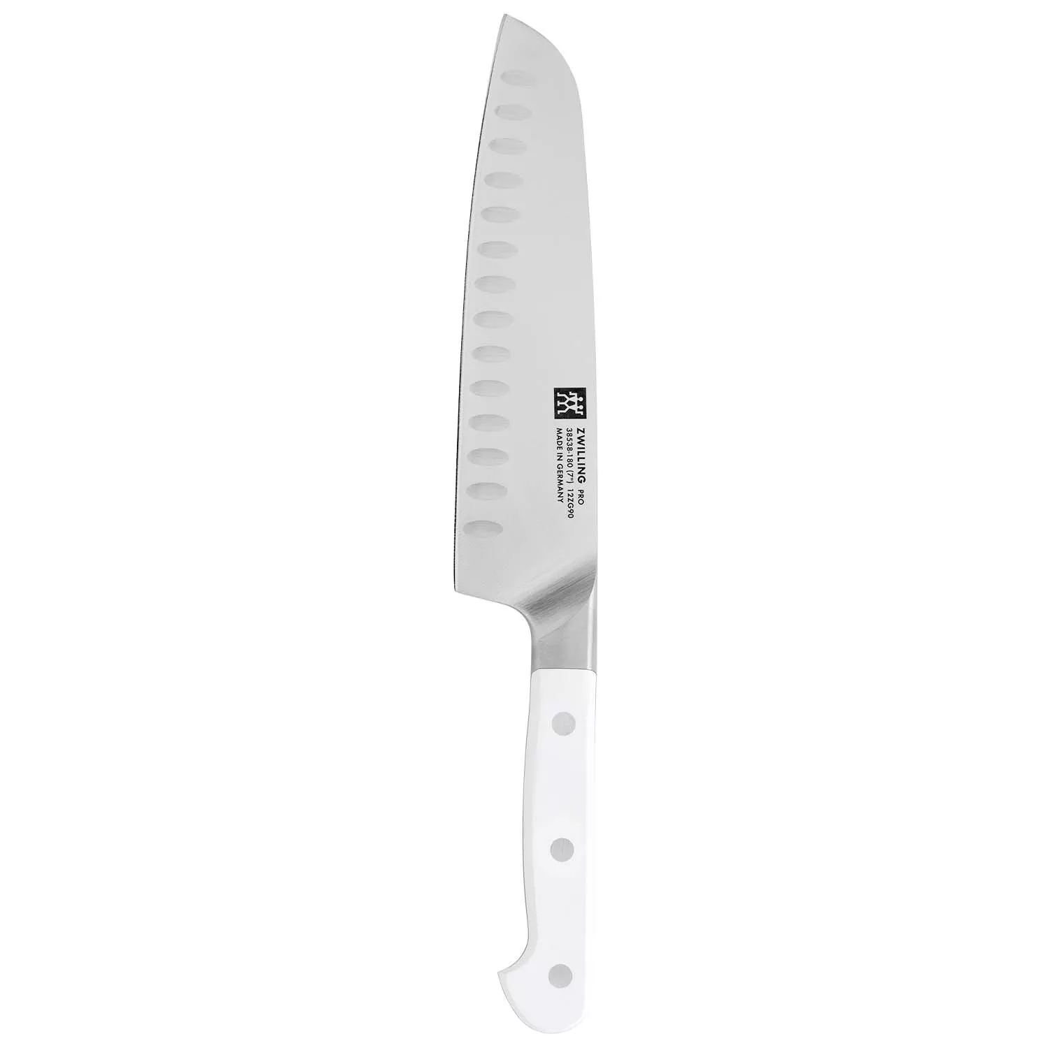 Zwilling J.A. Henckels Pro Le Blanc Hollow-Edge Santoku Knife, 7"