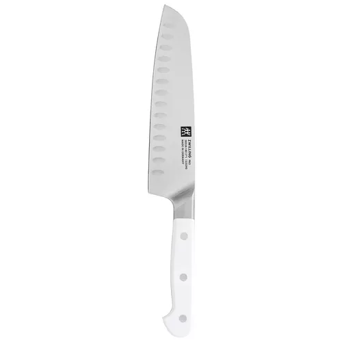 Zwilling J.A. Henckels Pro Le Blanc Hollow-Edge Santoku Knife, 7"