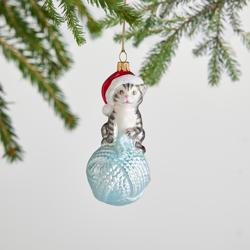 Sur La Table Cat & Yarn Ornament