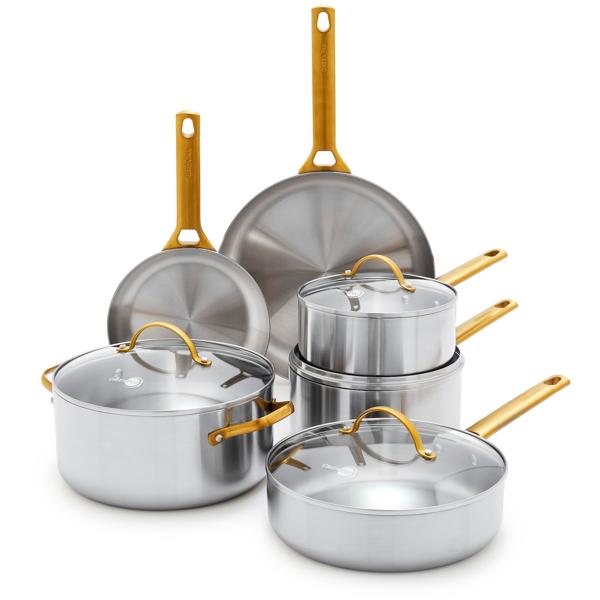 GreenPan Reserve Stainless Steel 10-Piece Cookware Set