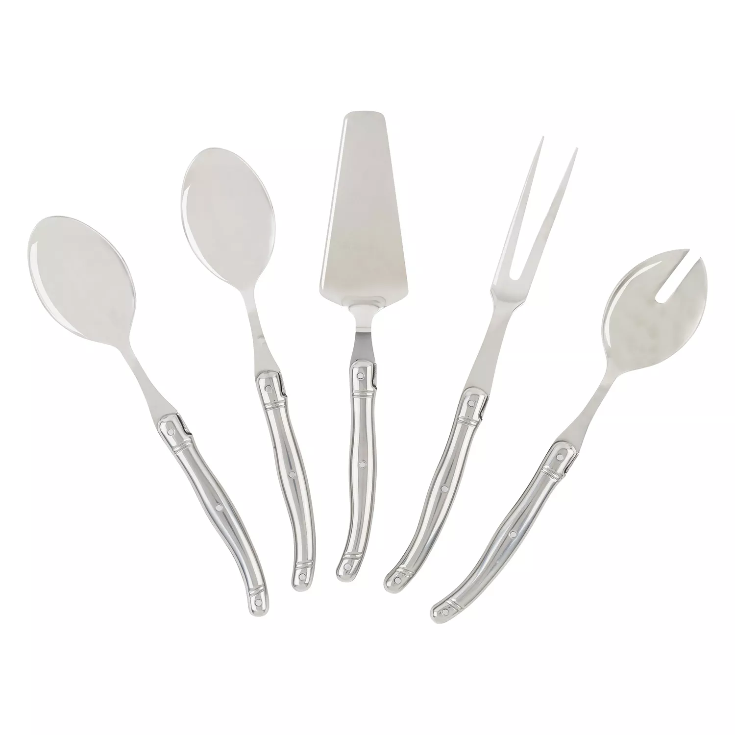 French Home Faux Stainless Laguiole Hostess Servers, Set of 5