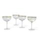 Gold Rimmed Glasses For Cocktail Parties