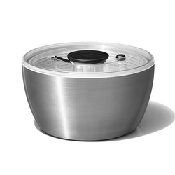 OXO SteeL Salad Spinner I love it and I use the stainless steel bowl to serve the salad