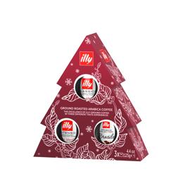 illy Holiday Ground Coffee Tree, Set of 3 