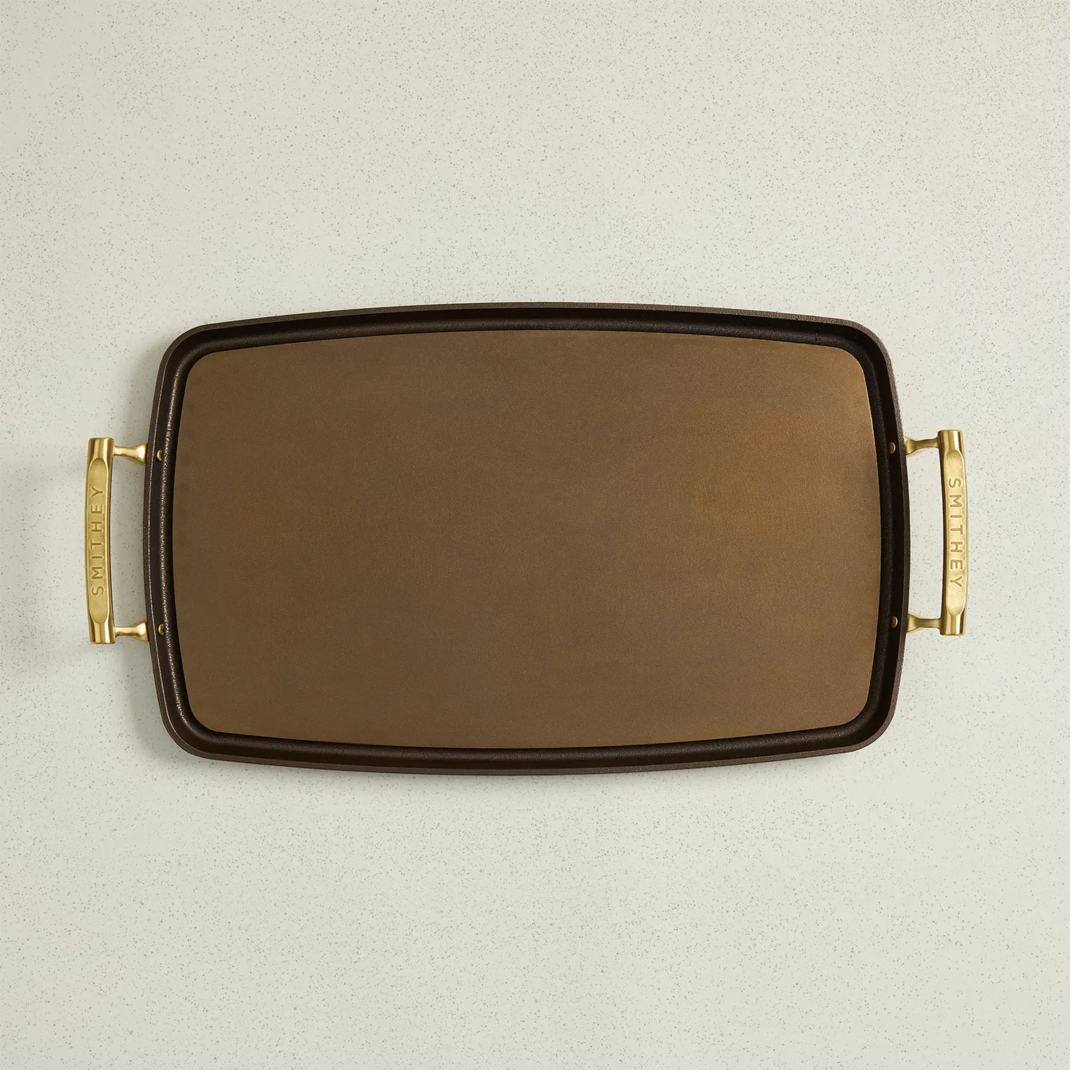 Smithey Polished Cast Iron Double Burner Griddle, 19.5"x12"