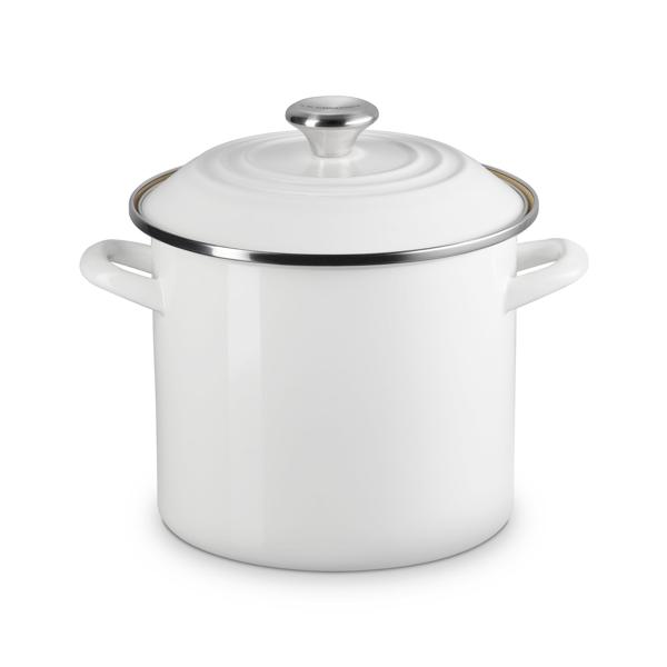 Le Creuset Enameled Steel Stockpot with Stainless Steel Knob, 8 qt.