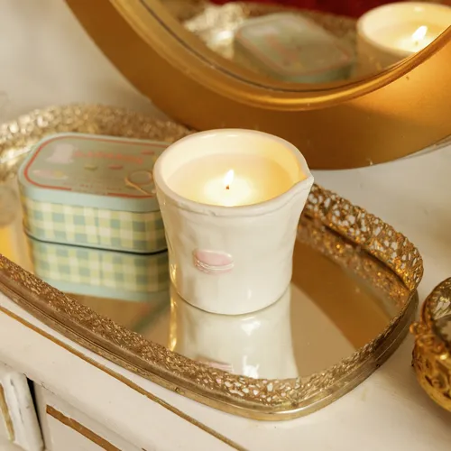 Paddywax Ceramic Macaron Candle