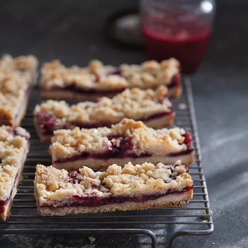 Three Berry Crumble Bars