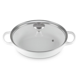 Le Creuset Signature Braiser with Glass Lid, 2.25 qt. But I was missing that certain size and capability until this 2