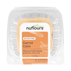 Nuflours® Gluten-Free Carrot Cake, 8 Individual Slices