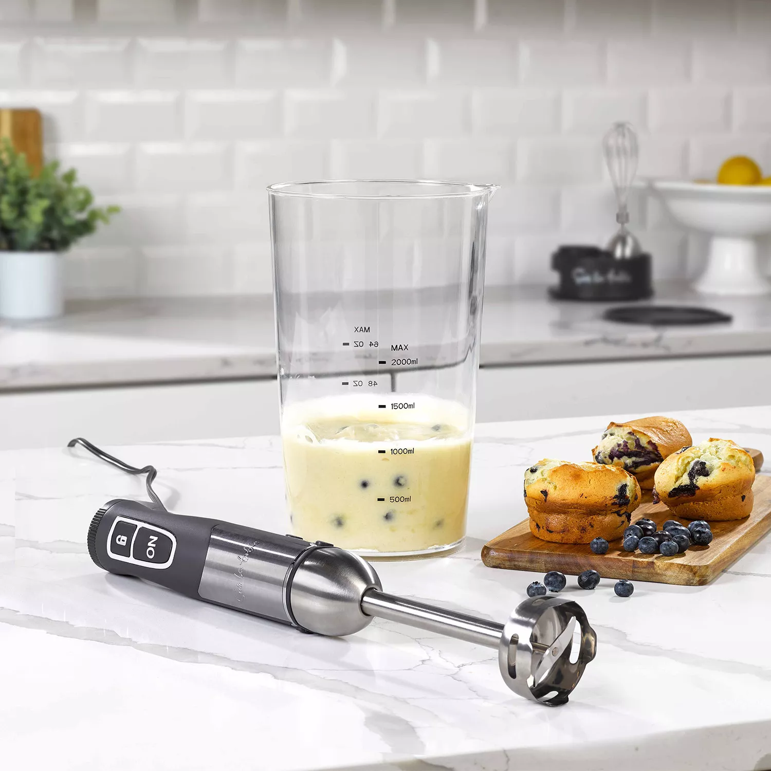 Sur La Table Immersion Blender with Whisk & Storage