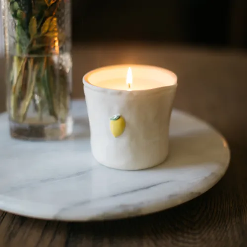 Paddywax Ceramic Lemon Candle