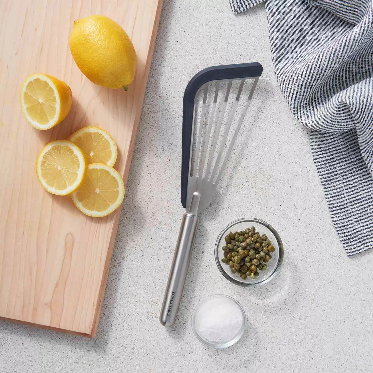 Sur La Table Silicone Edge Slotted Fish Turner