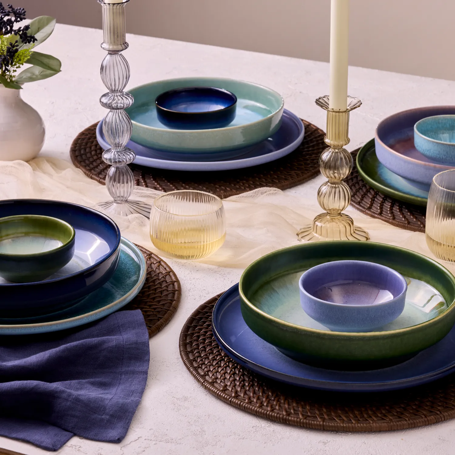 Sur La Table Lucent Reactive Glaze Salad Plate 