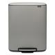 Sleek Gray Kitchen Trash Cans