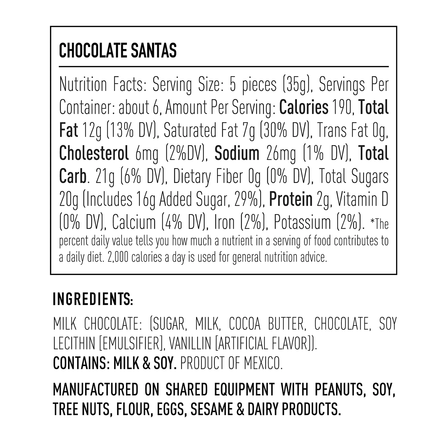 Sur La Table Chocolate Foiled Santas