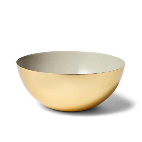 Be Home Gold Taupe Serving Bowl