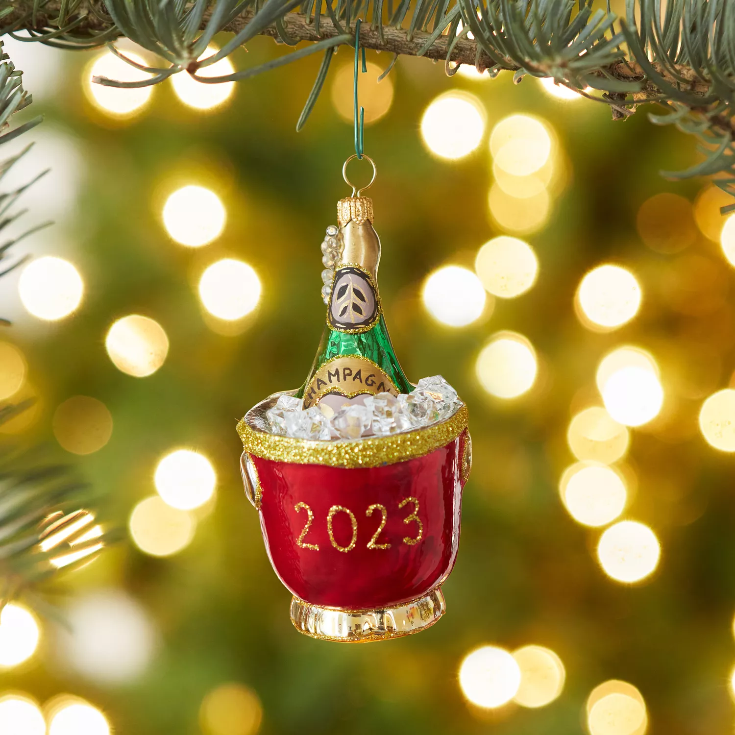 Old World Christmas - Champagne Flute Ornament