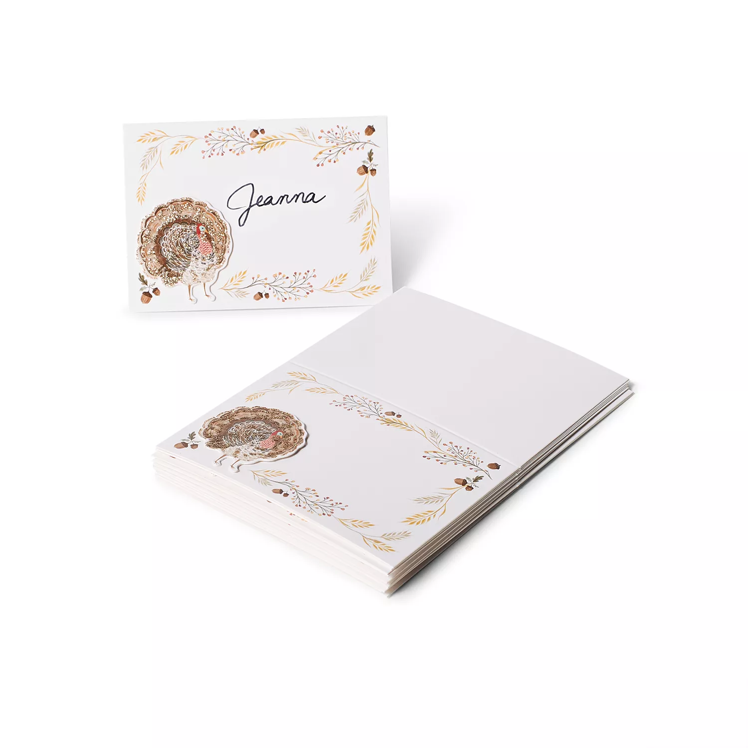 Sur La Table Thanksgiving Turkey Place Cards, Set of 12