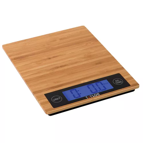 Taylor Bamboo Digital Kitchen Scale, 11 lb.