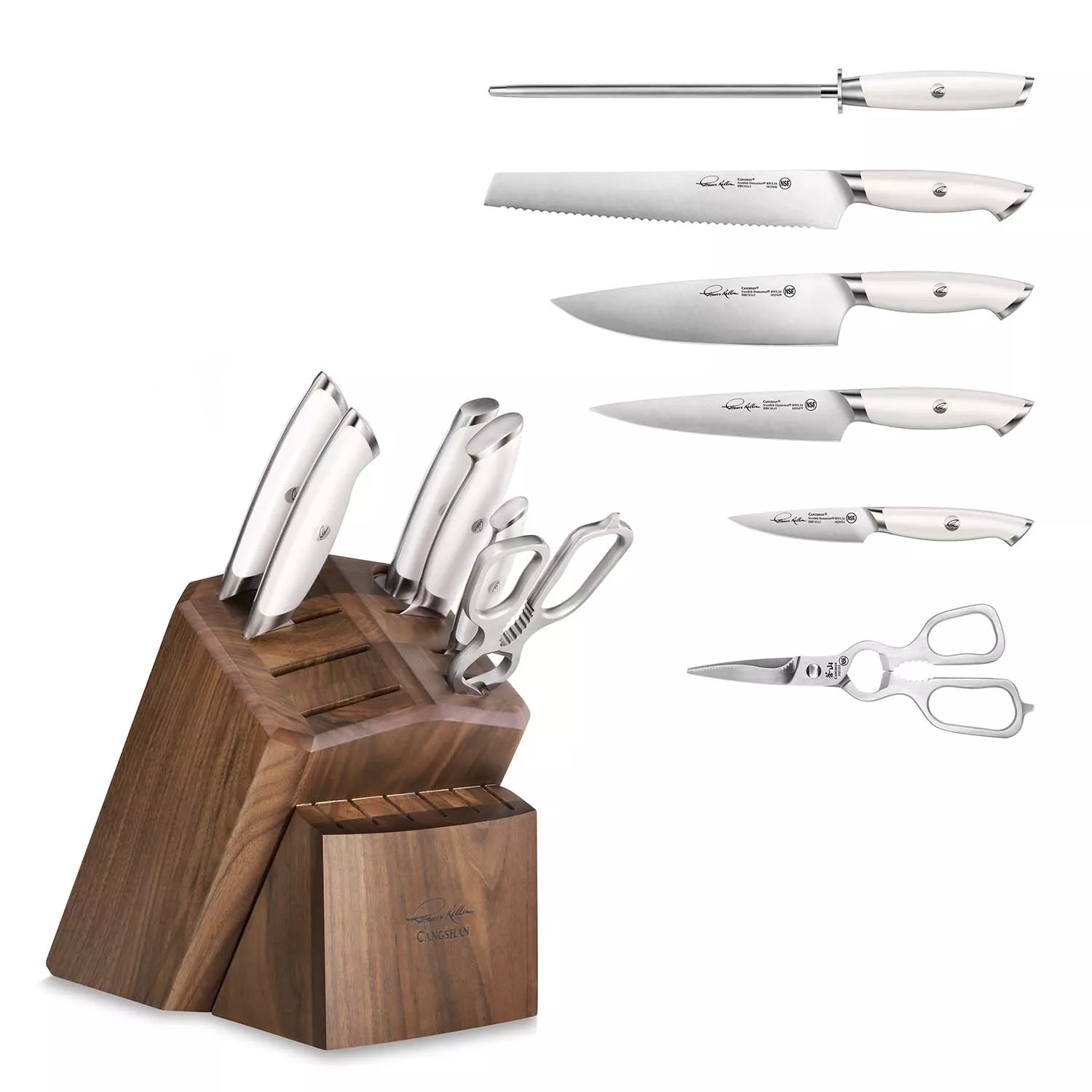 Cangshan TC Series 6-Piece Steak Knife Block Set