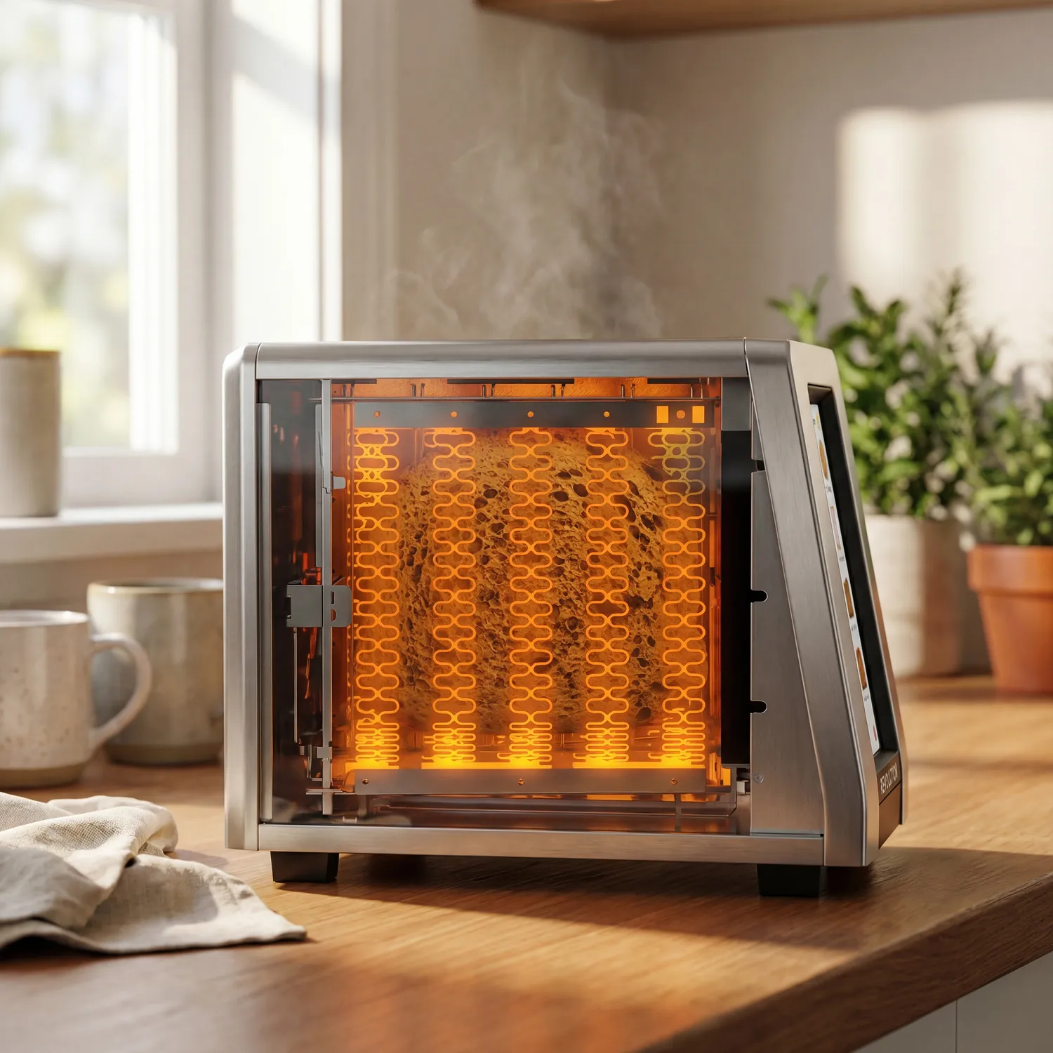 Revolution Connect Plus Smart Toaster Premium Wi-Fi Touchscreen Toaster with Digital Photo Frame