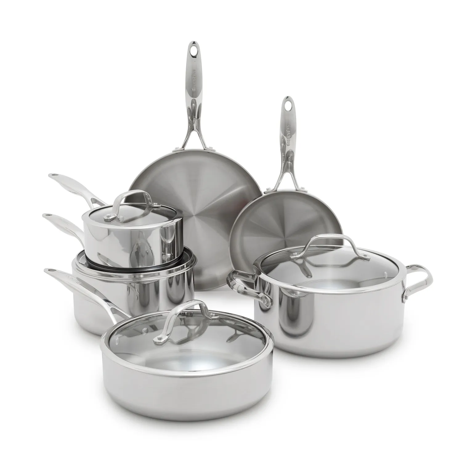 GreenPan Valencia Pro 3-Ply Stainless Steel 10-Piece Cookware Set