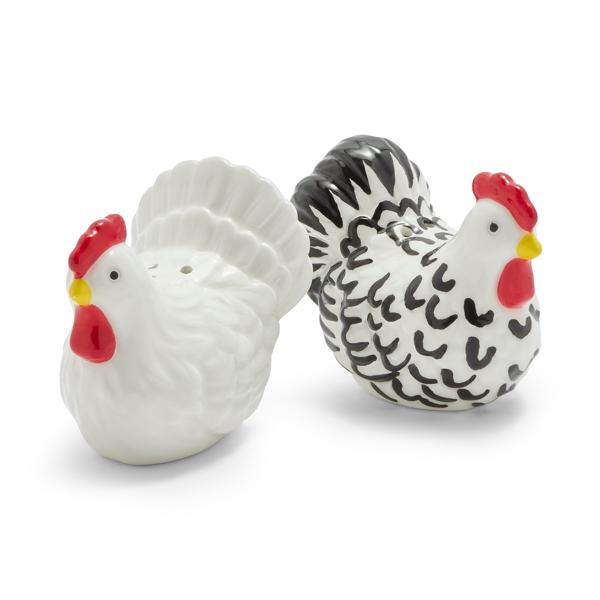 Sur La Table Rooster Salt and Pepper Shaker Set