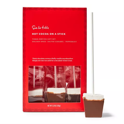 Sur La Table Hot Cocoa on a Stick, 3-Piece Gift Set